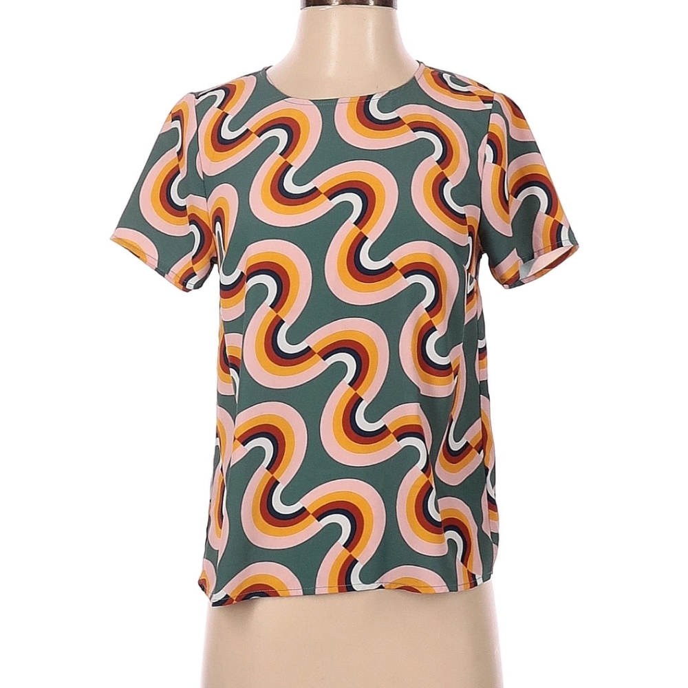 Modcloth Rainbow Blouse